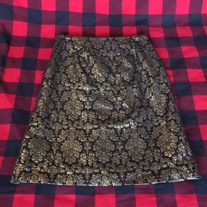 Metallic Worthington Midi Pencil Skirt